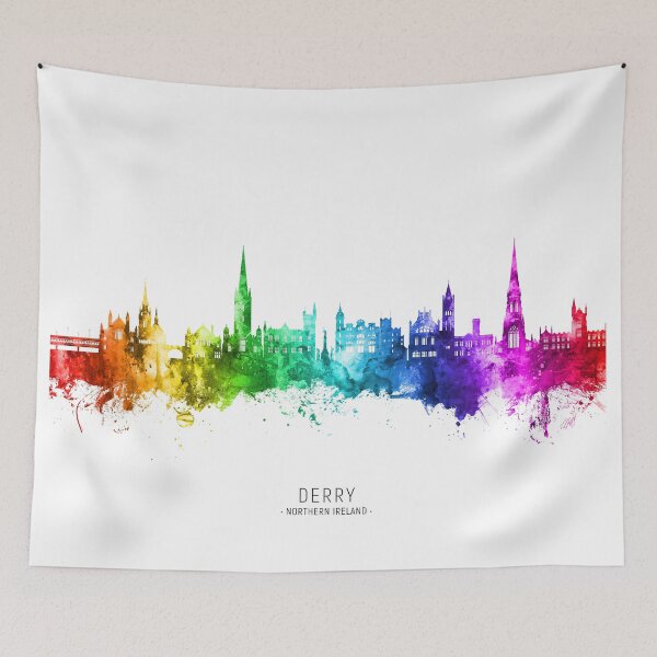 Item preview, Derry Northern Ireland Skyline designed and sold by ArtPrints.
