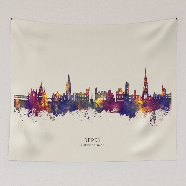 Item preview, Derry Northern Ireland Skyline designed and sold by ArtPrints.