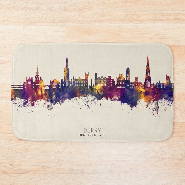 Item preview, Derry Northern Ireland Skyline designed and sold by ArtPrints.