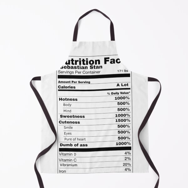 Item preview, Sebastian Stan Nutrition Facts designed and sold by L1 Creations.