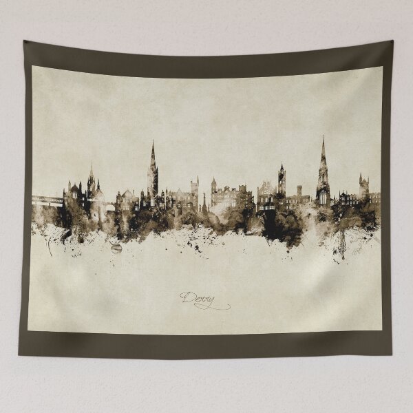 Item preview, Derry Northern Ireland Skyline designed and sold by ArtPrints.