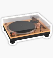Golden Turntable Sticker