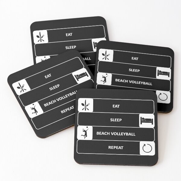 Item preview, Eat Sleep Beach Volleyball Repeat Sports Hobby designed and sold by AndiHK.