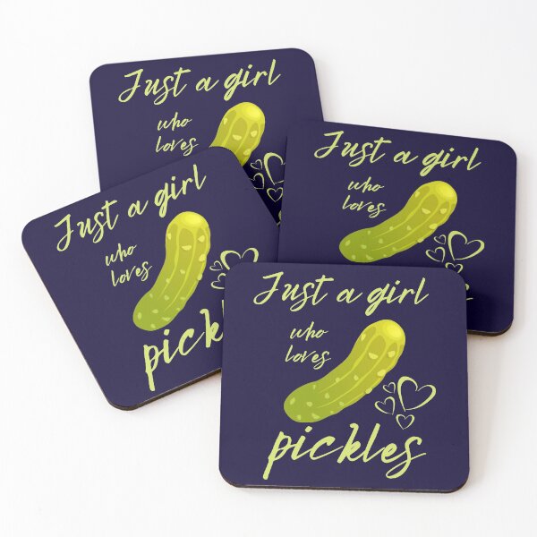 Item preview, Just a girl who loves pickles  designed and sold by DesignsofNote.