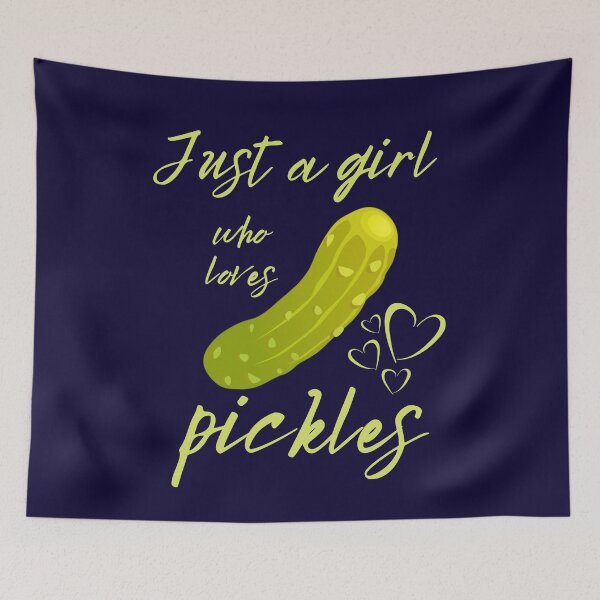 Item preview, Just a girl who loves pickles  designed and sold by DesignsofNote.