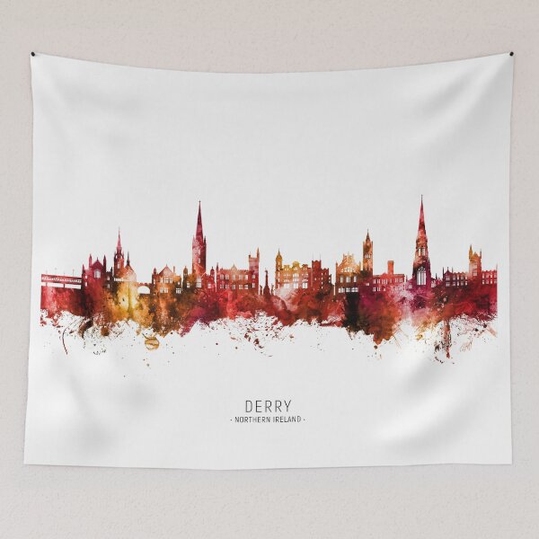 Item preview, Derry Northern Ireland Skyline designed and sold by ArtPrints.