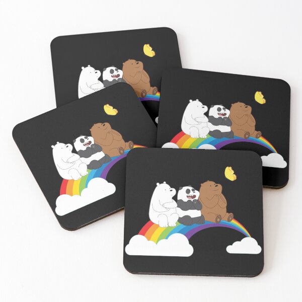 Item preview, Three Bare Bears On The Rainbow designed and sold by JackieRamie.