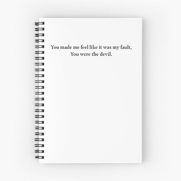 Item preview, You made me feel Like it was my fault, You were the devil. designed and sold by howlingthunder.