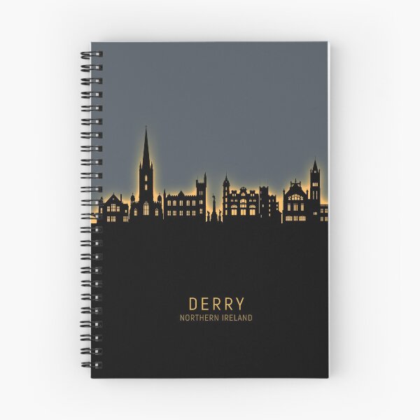Aperçu de l'œuvre Derry Northern Ireland Skyline créée et vendue par ArtPrints.