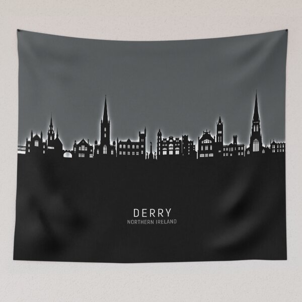 Item preview, Derry Northern Ireland Skyline designed and sold by ArtPrints.