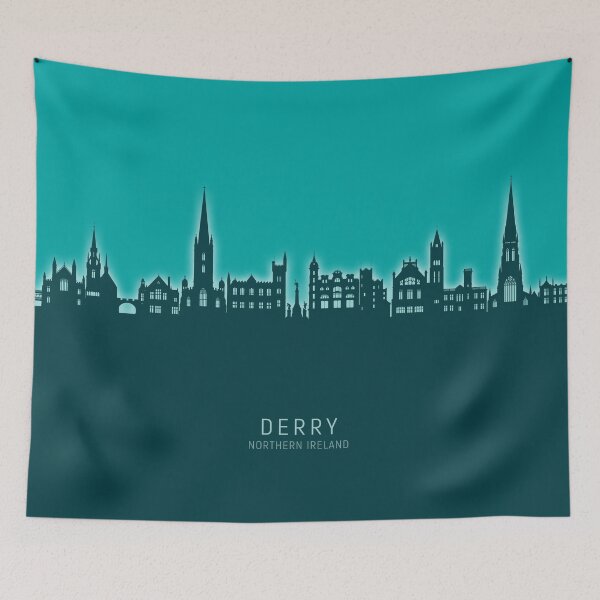 Item preview, Derry Northern Ireland Skyline designed and sold by ArtPrints.