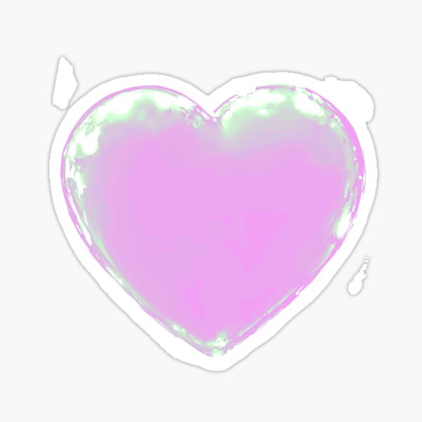 Black Heart ~ LemonCore Edit Sticker