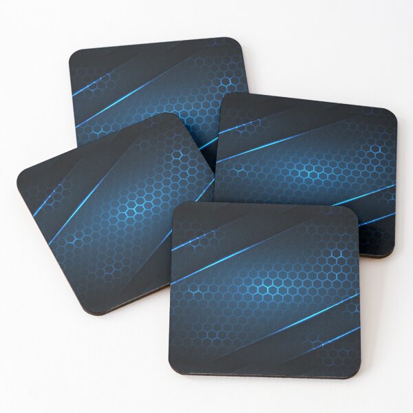 Item preview, Abstract Glowing Blue Hexagonal Design designed and sold by Peekonet.