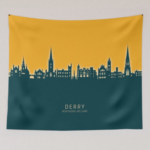 Item preview, Derry Northern Ireland Skyline designed and sold by ArtPrints.