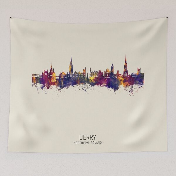 Item preview, Derry Northern Ireland Skyline designed and sold by ArtPrints.