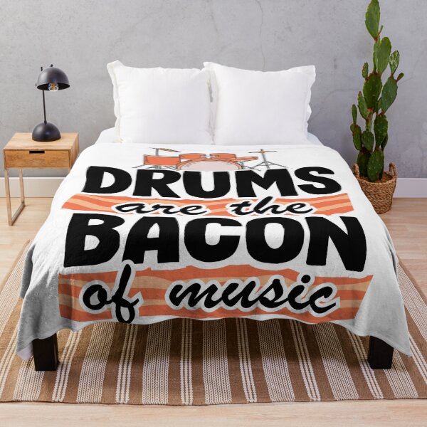 Item preview, Drums Are The Bacon Of Music Funny Drummer Gift Bacon designed and sold by Stronzi.