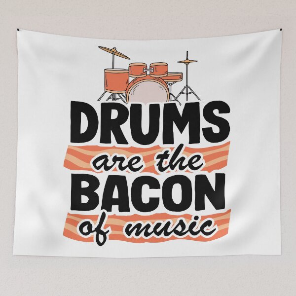 Item preview, Drums Are The Bacon Of Music Funny Drummer Gift Bacon designed and sold by Stronzi.