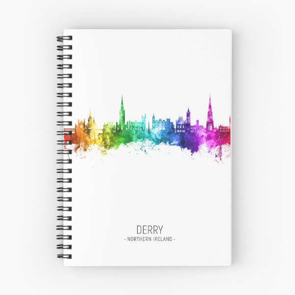 Aperçu de l'œuvre Derry Northern Ireland Skyline créée et vendue par ArtPrints.
