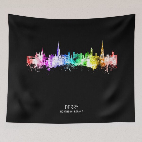 Item preview, Derry Northern Ireland Skyline designed and sold by ArtPrints.