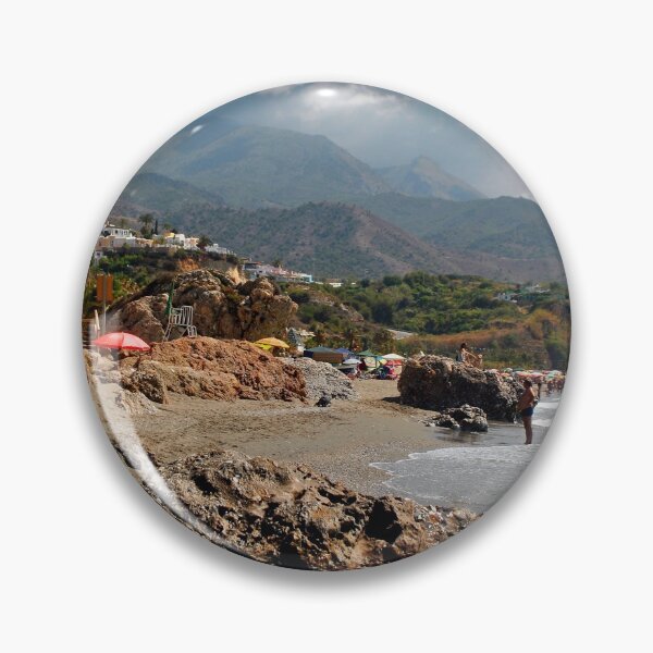 Item preview, Burriana Beach Nerja Spain designed and sold by AndyEvansPhotos.