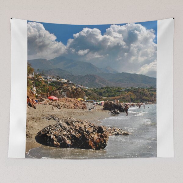 Item preview, Burriana Beach Nerja Spain designed and sold by AndyEvansPhotos.