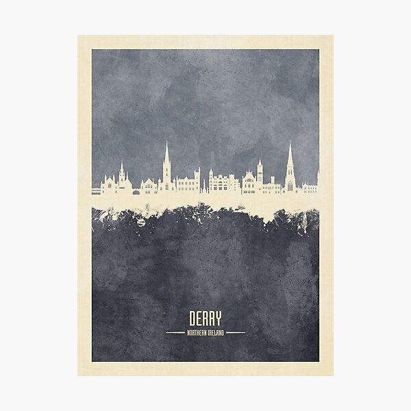 Item preview, Derry Northern Ireland Skyline designed and sold by ArtPrints.
