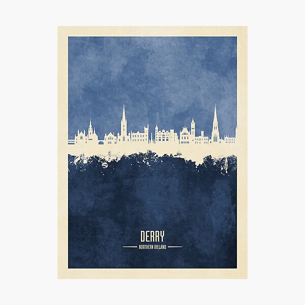Item preview, Derry Northern Ireland Skyline designed and sold by ArtPrints.