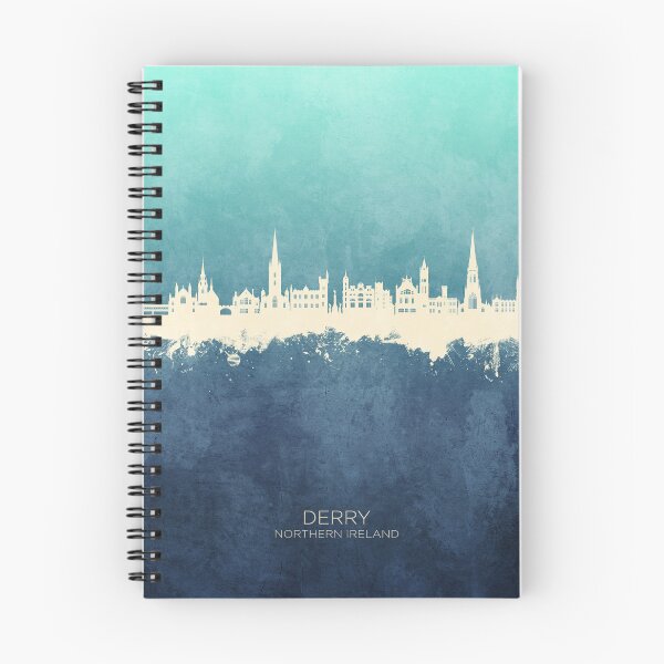 Aperçu de l'œuvre Derry Northern Ireland Skyline créée et vendue par ArtPrints.