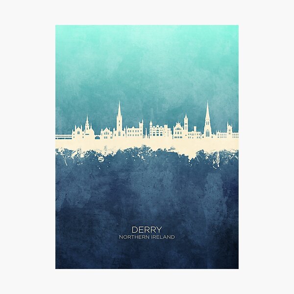 Item preview, Derry Northern Ireland Skyline designed and sold by ArtPrints.