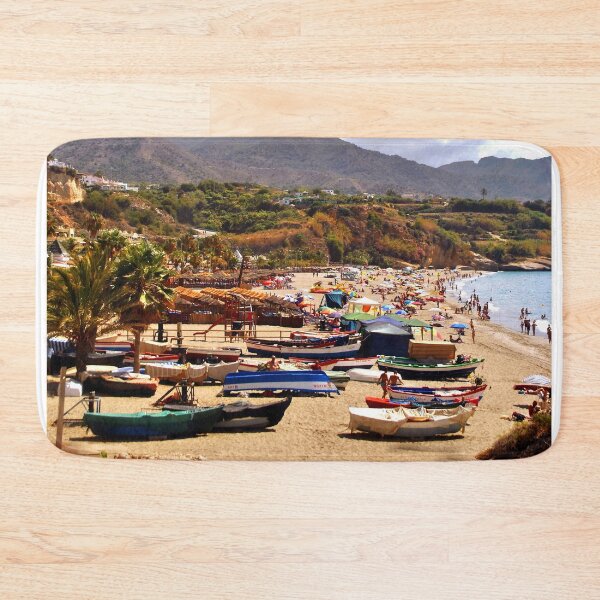 Item preview, Fishing Boats Burriana Beach Nerja Spain designed and sold by AndyEvansPhotos.