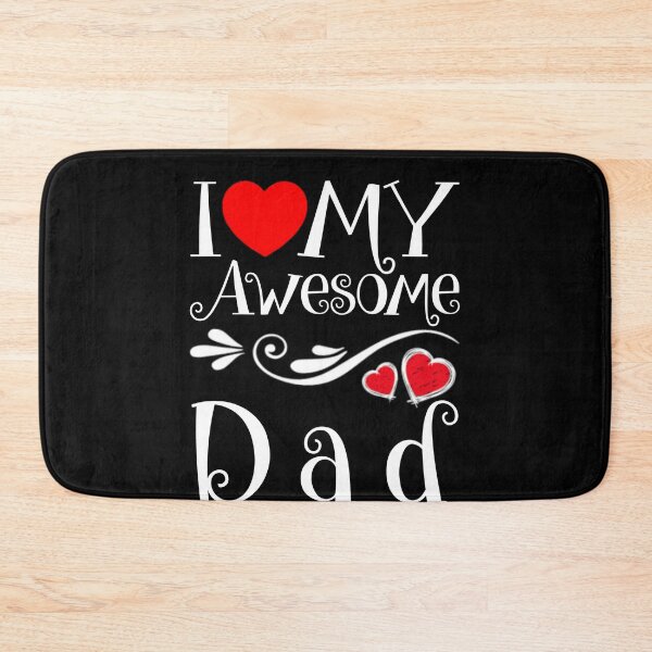 Item preview, I Love My Awesome Dad Heart Parents Day T-shirt designed and sold by HammonArt.