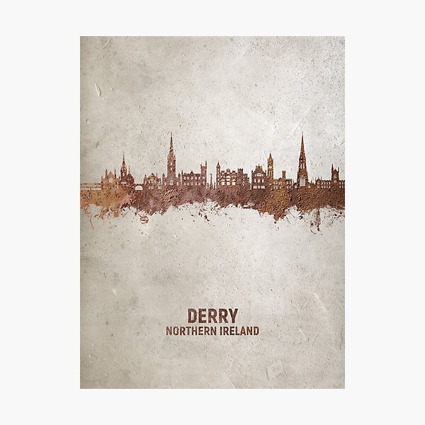 Item preview, Derry Northern Ireland Skyline designed and sold by ArtPrints.
