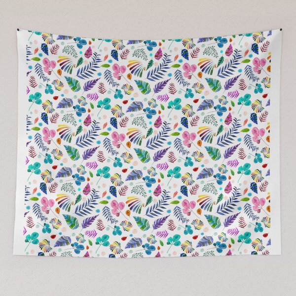 Item preview, Patrón de flores de acuarela designed and sold by exya.