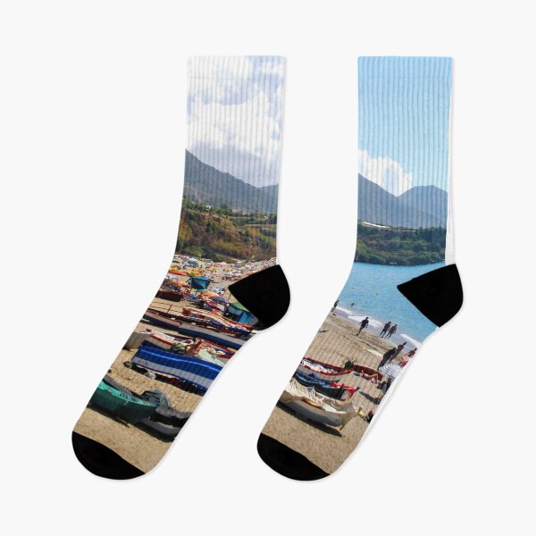 Item preview, Fishing Boats Burriana Beach Nerja Spain designed and sold by AndyEvansPhotos.