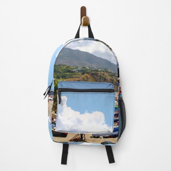 Item preview, Fishing Boats Burriana Beach Nerja Spain designed and sold by AndyEvansPhotos.