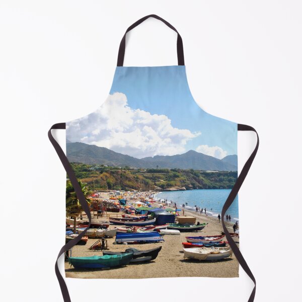 Item preview, Fishing Boats Burriana Beach Nerja Spain designed and sold by AndyEvansPhotos.