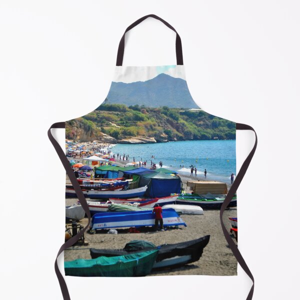 Item preview, Fishing Boats Burriana Beach Nerja Spain designed and sold by AndyEvansPhotos.