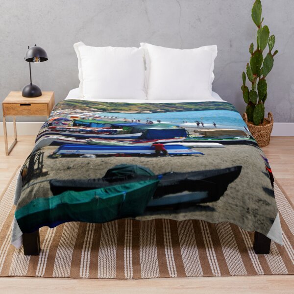 Item preview, Fishing Boats Burriana Beach Nerja Spain designed and sold by AndyEvansPhotos.