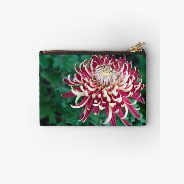 Item preview, Curly Petals in Blond and Red - One Showy Chrysanthemum Bloom designed and sold by Georgia Mizuleva.