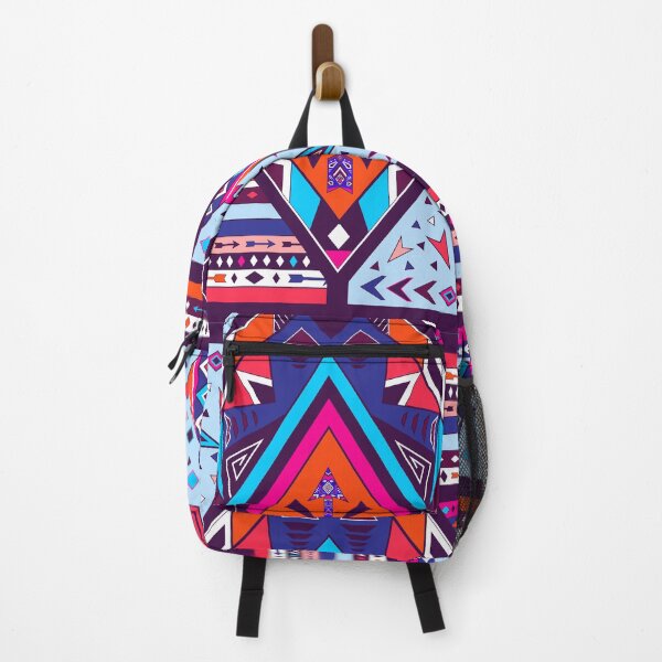 Item preview, Boho patchwork rhombus ethno arrows symbol blue orange designed and sold by anzhelikamilisa.