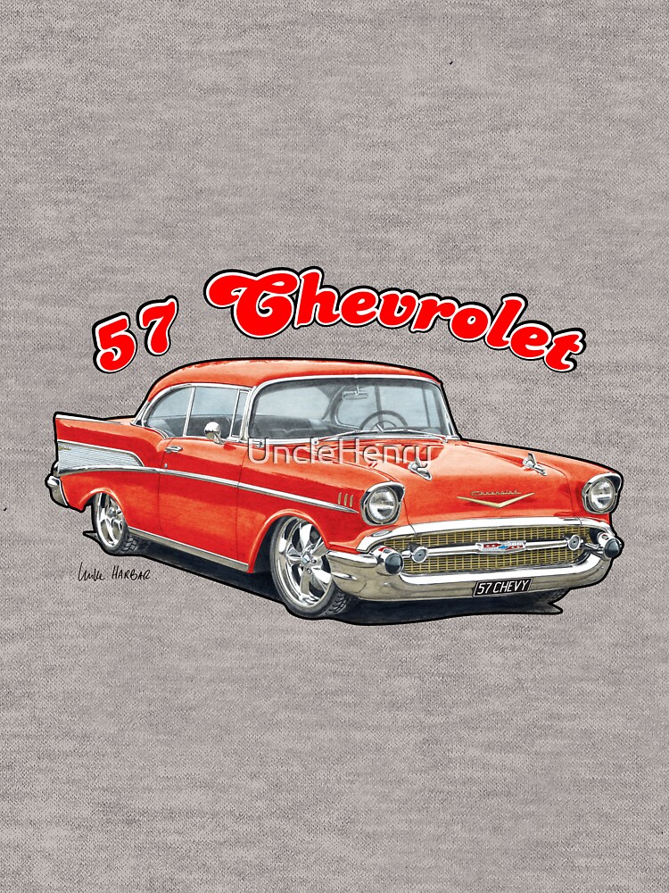 Chevrolet Mens 1957 Bel Air Grille Pullover Hoodie