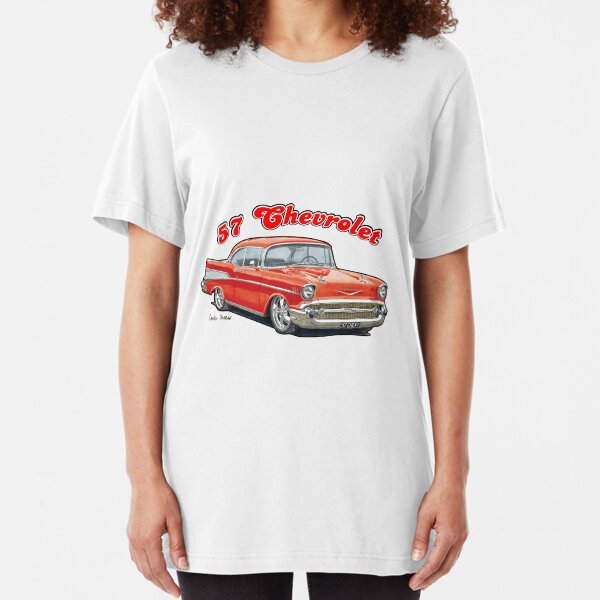 1957 Chevrolet Bel Air Design Slim Fit T-Shirt