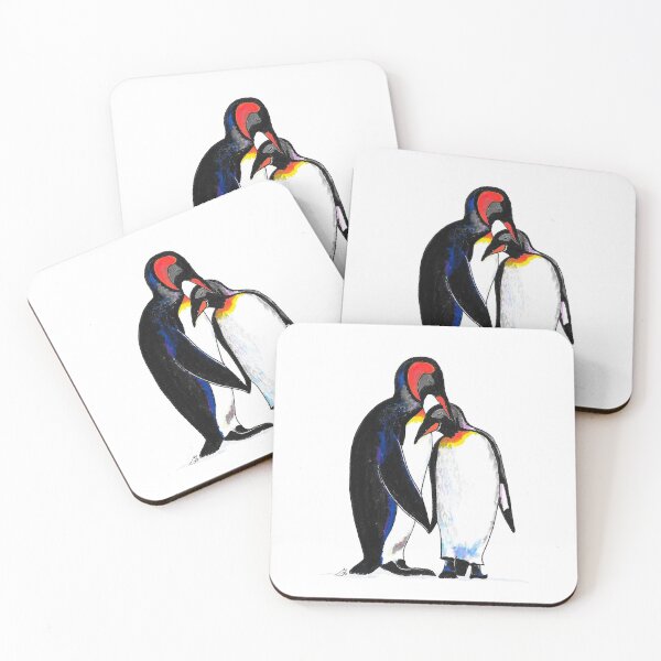 Item preview, Penguins Watercolour - Loving King Penguin Pair designed and sold by Maddy Bennett.