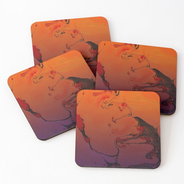 Item preview, orange and purpule gradient oil spill designed and sold by TrashPandainc.