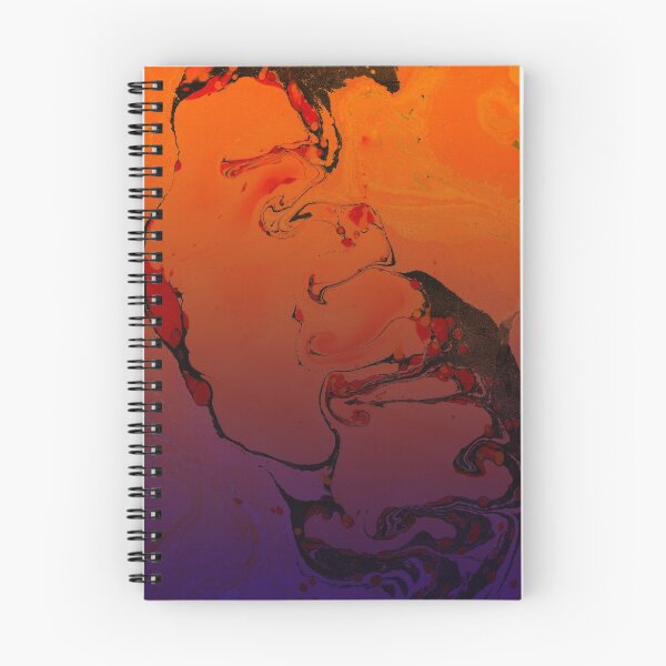 Item preview, orange and purpule gradient oil spill designed and sold by TrashPandainc.