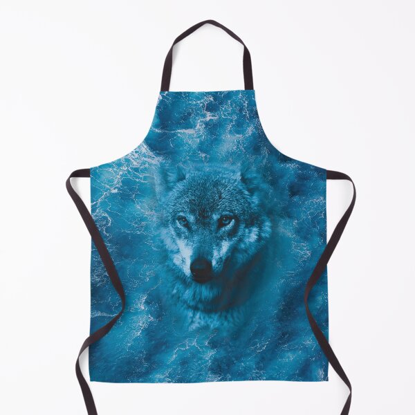 Item preview, Wolf in the blue ocean waves designed and sold by vashumaso.