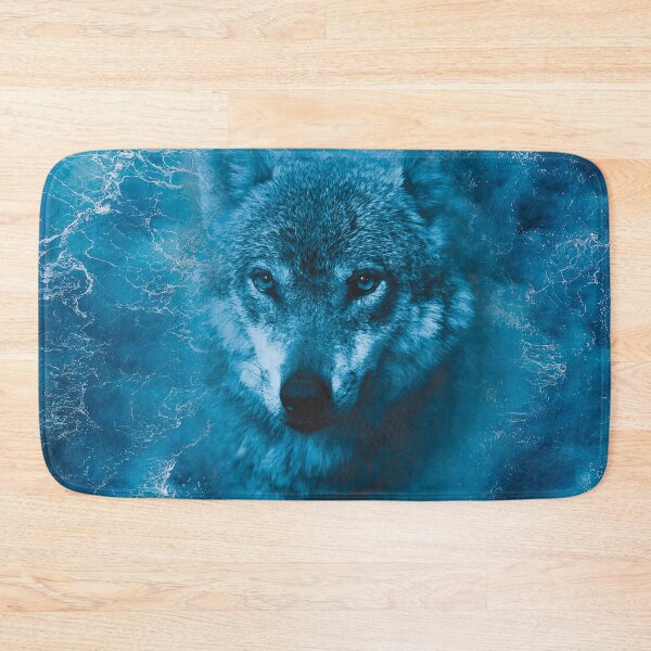 Item preview, Wolf in the blue ocean waves designed and sold by vashumaso.