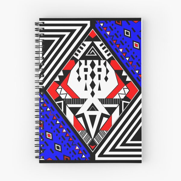 Item preview, patchwork rhombus ethno Boho symbol  red  blue graphics designed and sold by anzhelikamilisa.