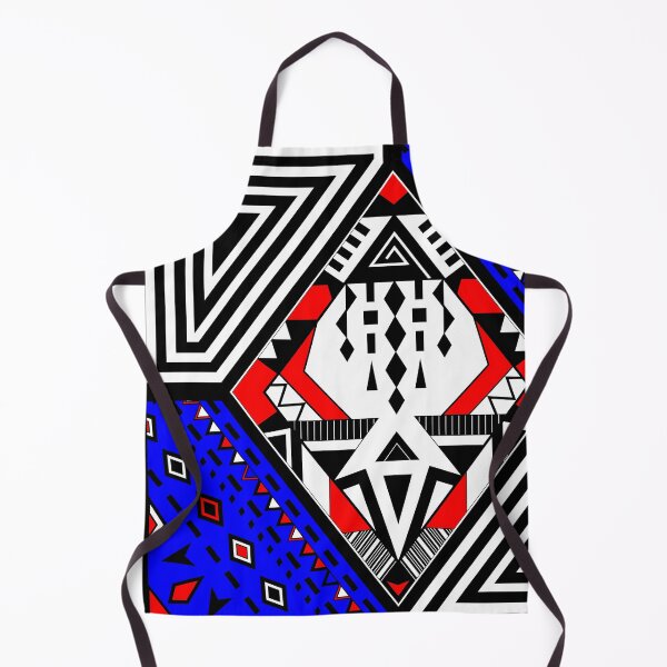 Item preview, patchwork rhombus ethno Boho symbol red blue graphics designed and sold by anzhelikamilisa.