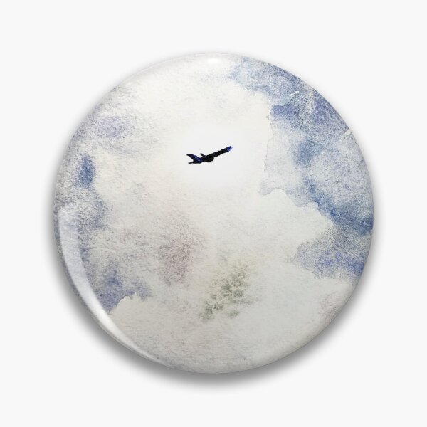 Item preview, Plane silhouette in the cloudy sky  designed and sold by DaryaGeft.